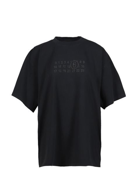 numeric signature t-shirt unisex black MM6 MAISON MARGIELA | S62GD0202 M20115900
